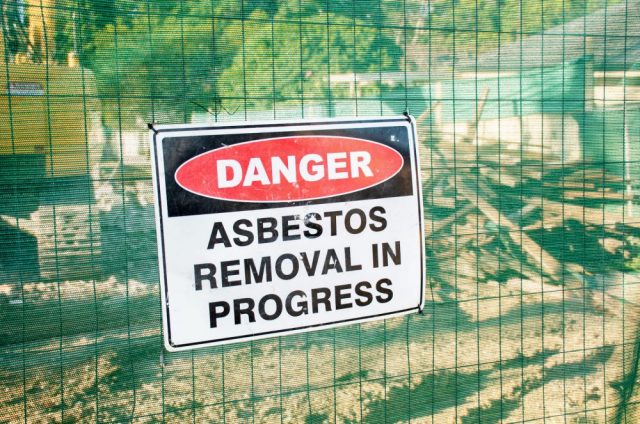 Improper disposal of asbestos can cause serious health concerns.