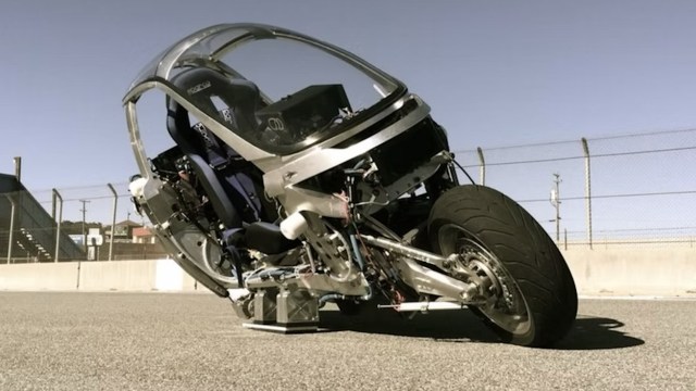 The enclosed cabin offers car-like amenities.