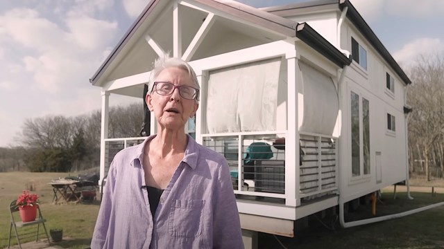 At the beginning, she voices something rarely heard during tiny home tours.