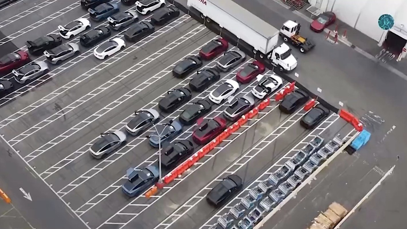 "Wondering if this signals a new efficiency in Tesla's production process."