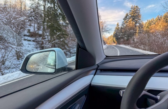 The trip appears to highlight just how far Tesla's technology has come in the last year.