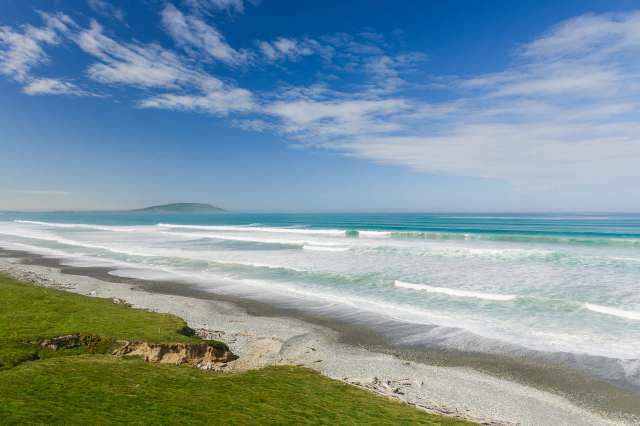 The reef was created in 2021 using boulders that were barged out to sea.