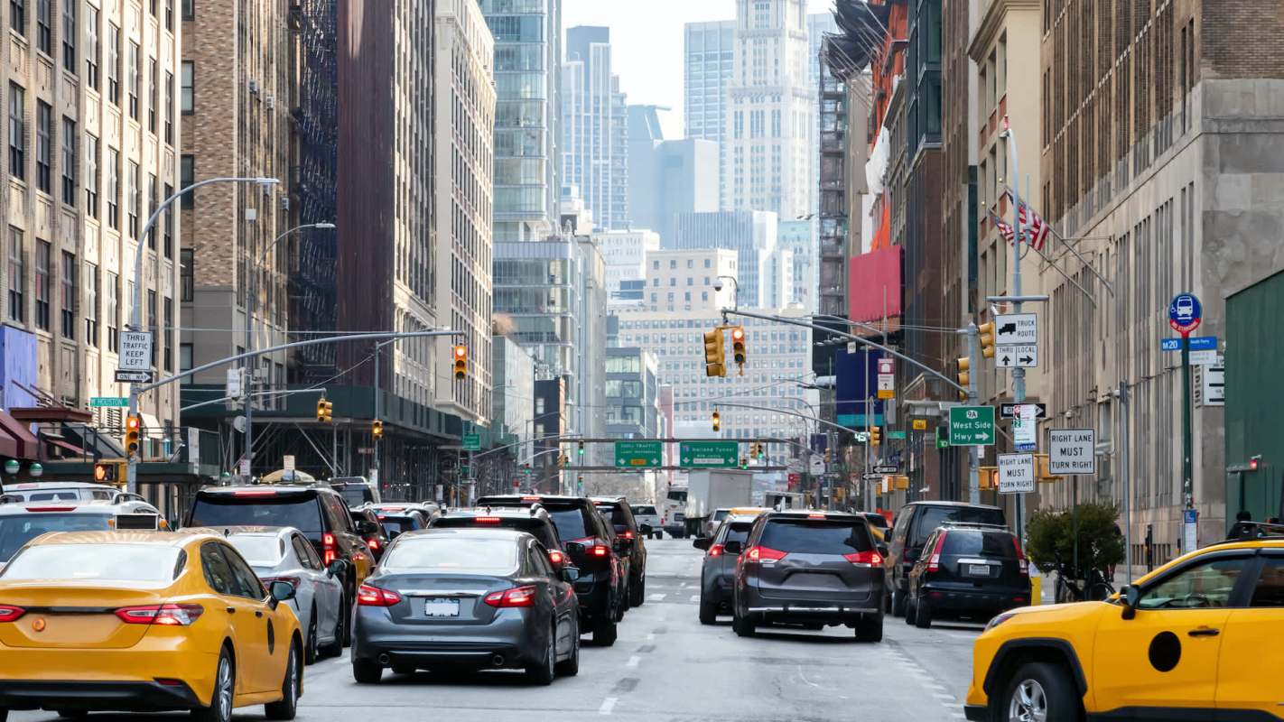 The city's congestion charge zone spans the southern tip of downtown Manhattan north to 60th Street.