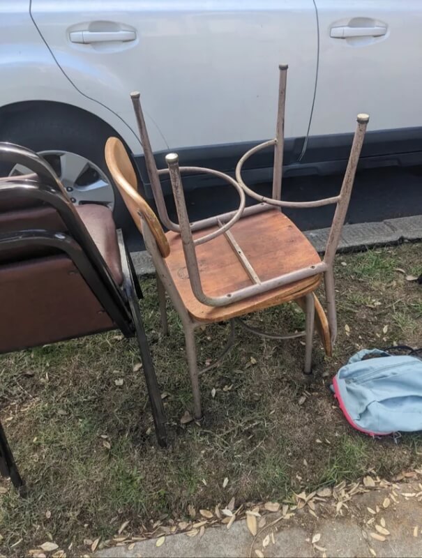 "Guess I need to keep my eyes on the curb."