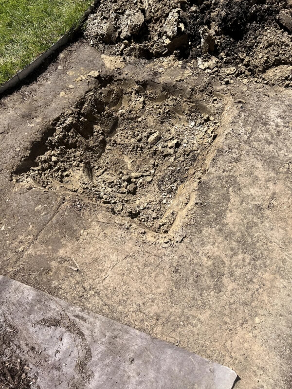 "We actually dug another foot, and it's still like this."