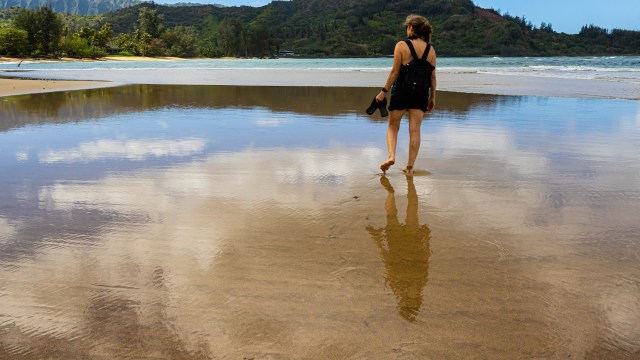 "She was being yelled at by other people to stay back."