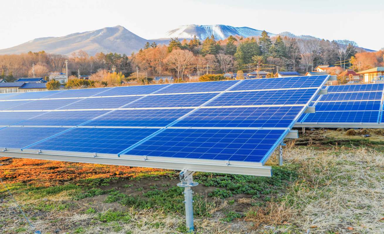 The 14 MW Funaki PV Solar Plant in Ube, Yamaguchi Prefecture, Japan, has an interesting twist.