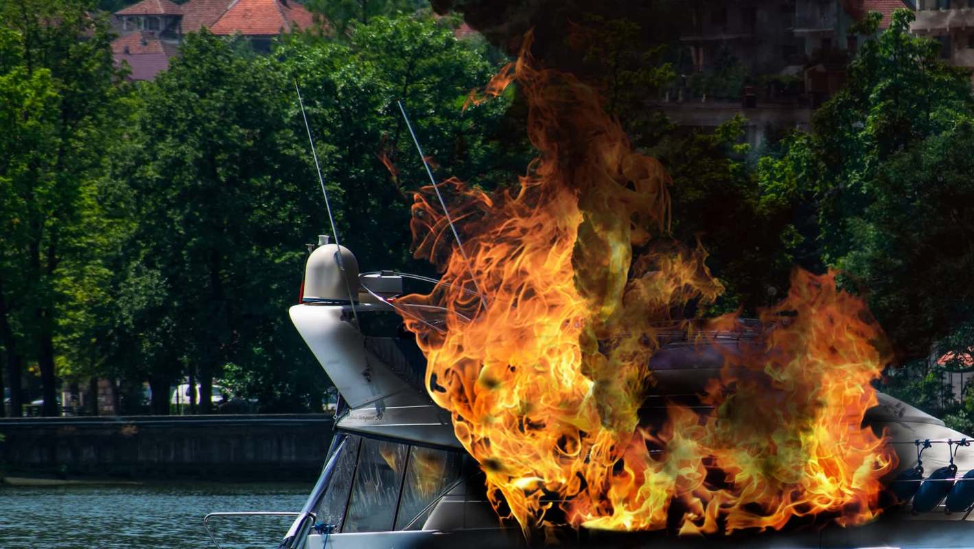 At the time, it was unclear if any guests were onboard.