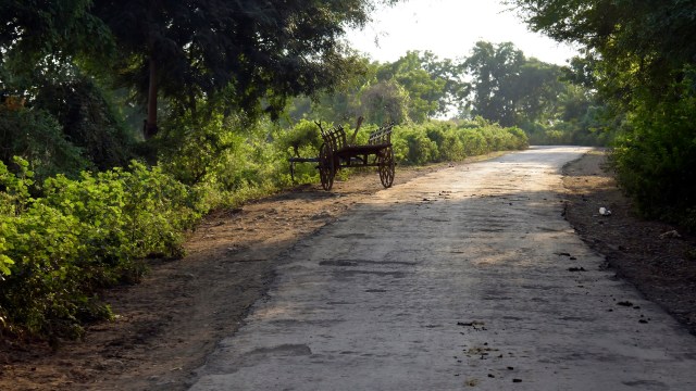 "People noticed this vehicle parked alongside the road."