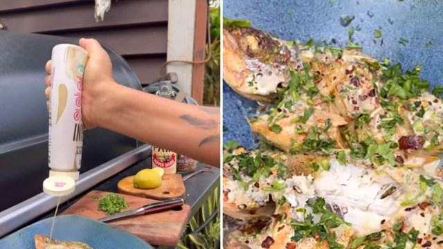 "Eating the invasion."