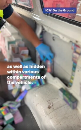 The driver was arrested.