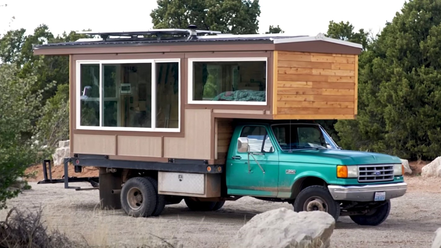 "There was no way I was going to build a custom truck cabin without incorporating these big windows."