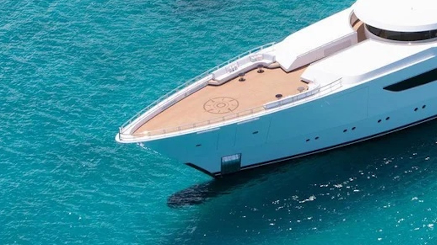 The ship features four decks, twin lounges, six bars, and seven cabins that hold a total of 14 guests.