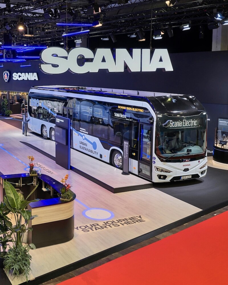 Swedish automaker Scania has unveiled a high-floor battery-electric vehicle platform for a range of bus travel needs.