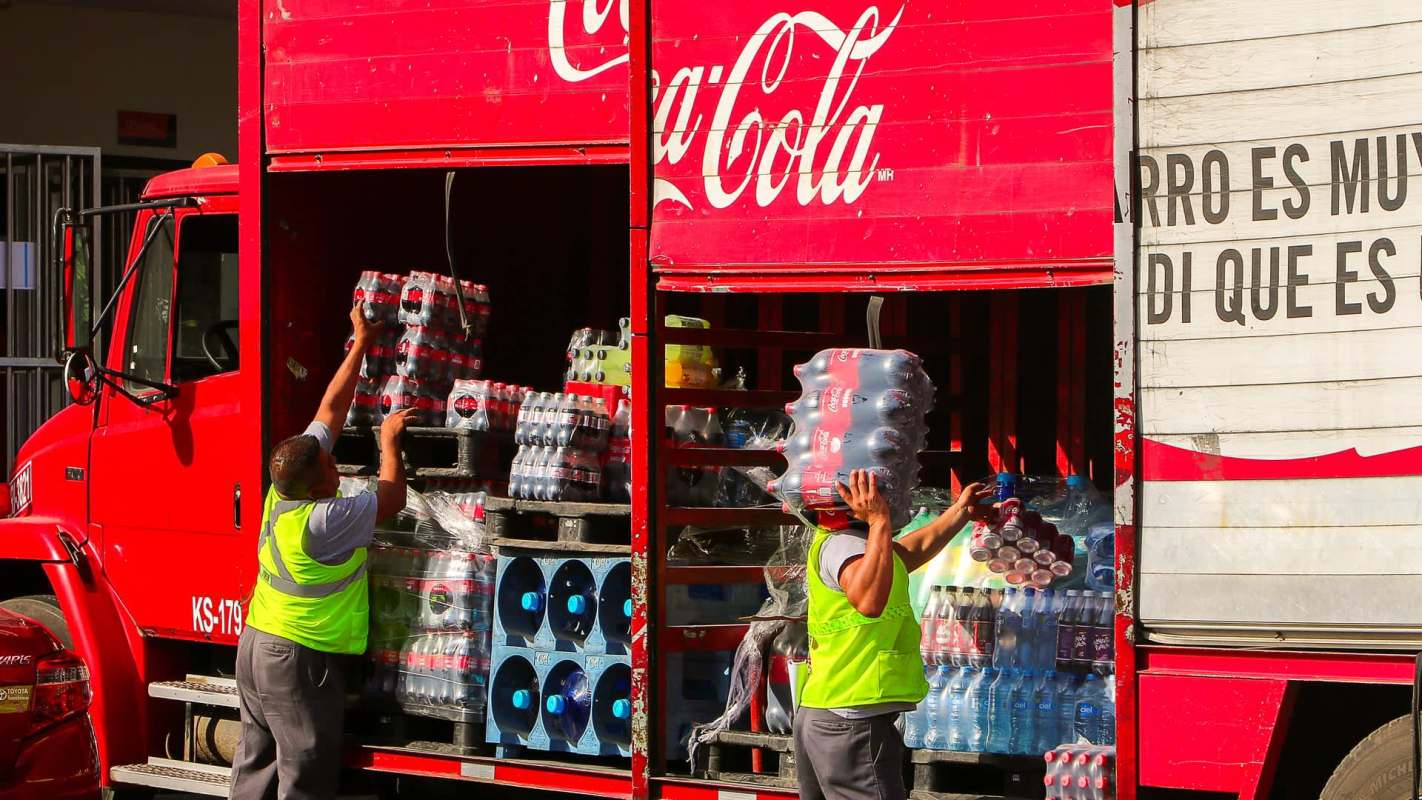 Protestors drew a giant message in the sand on Ocean Beach in San Francisco to bring attention to Coca-Cola's contribution to the global plastic waste problem.