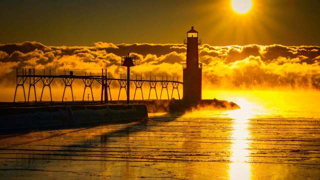 "All of the surface water of one of the largest lakes in the world."