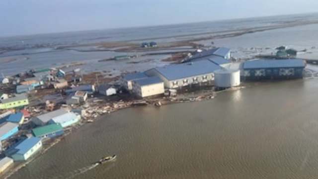 The remnants of Typhoon Halong caused widespread devastation in western Alaska, leading to a major evacuation effort.