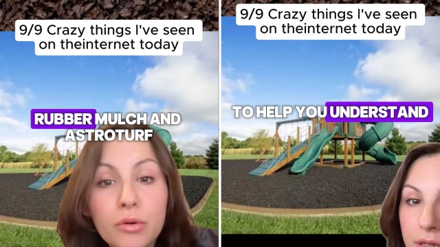 A TikTok video exposed the supposed dangers of rubber mulch on playgrounds — here's what parents need to know.