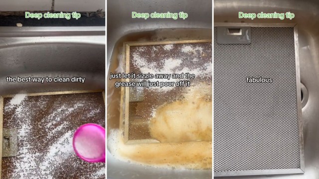 One TikToker showed people how to clean gunk and grease without any harsh chemicals.