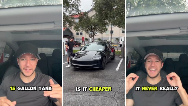 One Tesla owner shared how it only cost him $26.88 to charge his EV from 17% to 100%, much cheaper than a gas fill-up.