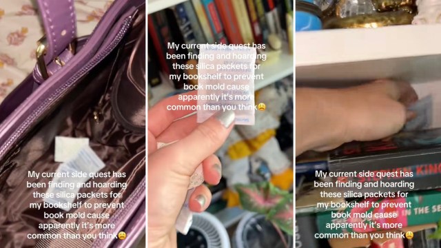 One of the least expected methods for book mold prevention is to reuse silica packets.