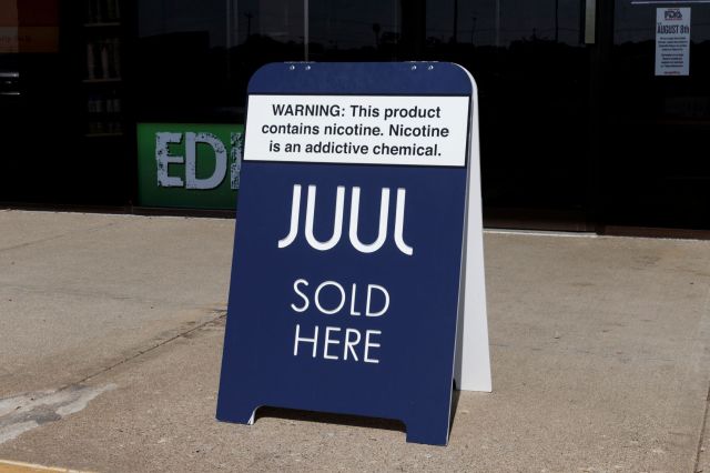 Juul Labs' plans to release a vaping device with biometric security designed to block youth access to the product.