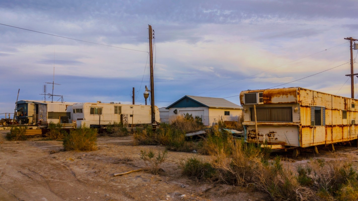 People living in an illegal trailer park in South Florida have been accused of dumping human waste into the groundwater.