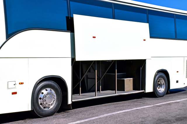 Law enforcement received information about suspicious activity and inspected a commercial bus headed to a neighboring state.