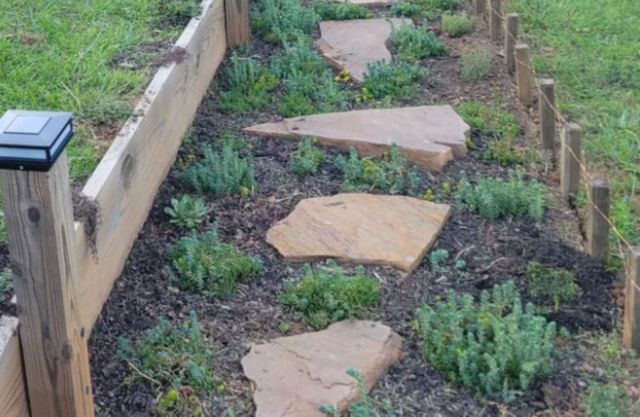 A Reddit user has inspired garden envy after sharing the dramatic transformation of their backyard's fire pit path.