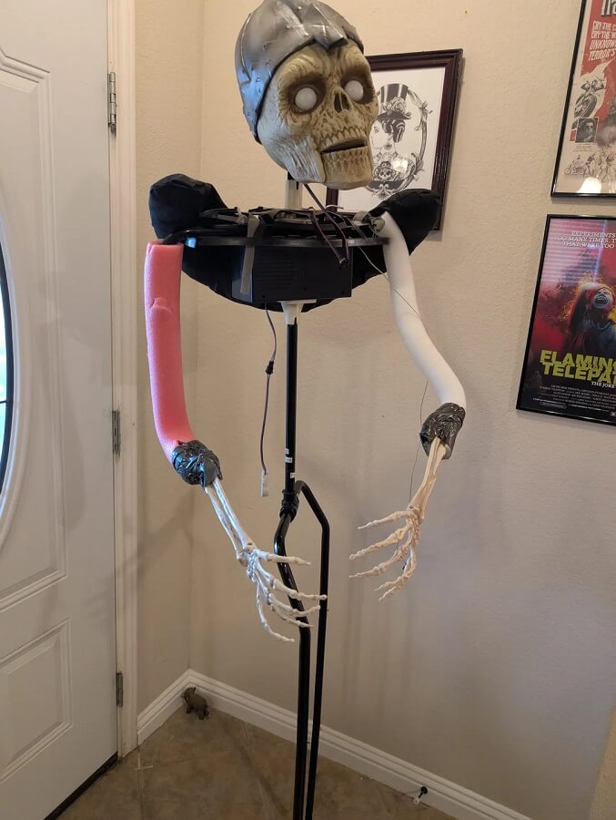 "Dug through all my plastic boxes of Halloween junk."