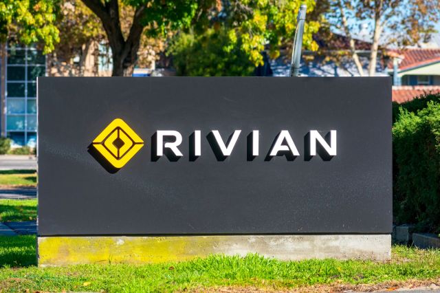 American EV manufacturer Rivian is set to open a groundbreaking new production plant with solar canopies and wind turbines.