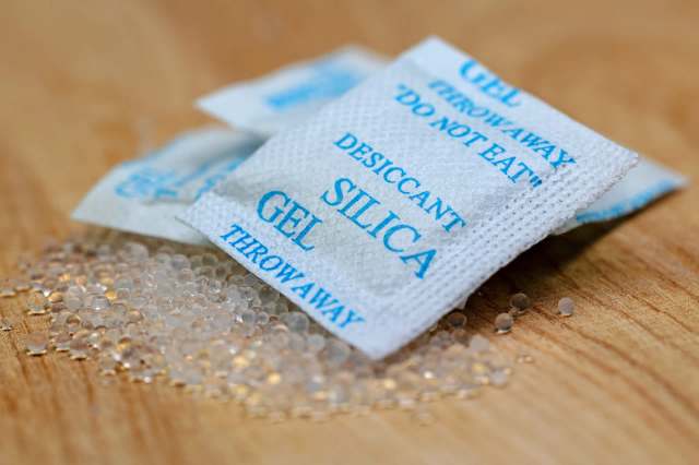 "Don't toss those silica gel packets."