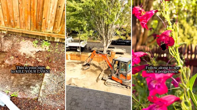 "No more flooding yard."