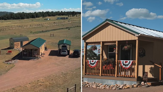 A retired couple has captured the internet's heart after showing off their stunning 420-square-foot tiny home in the Colorado mountains.