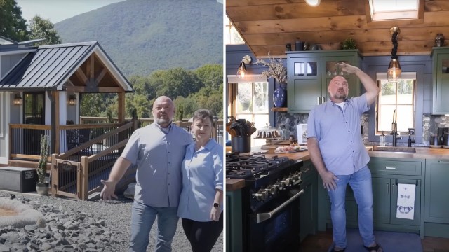 One couple shared a tour of their 399-square-foot tiny home, which they designed to be luxurious and comfortable.
