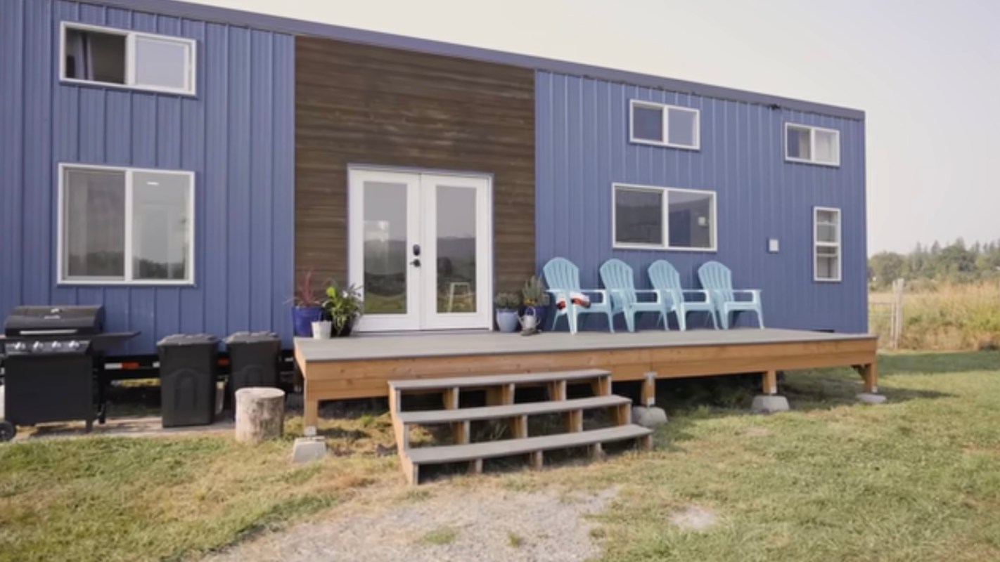 A family shared how living in a tiny home enabled them to start their own business and cut their monthly expenses in half.