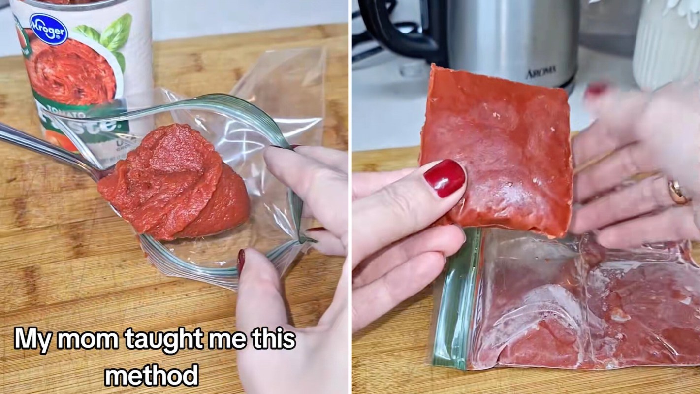 One TikTok user showed how to store excess tomato paste and eliminate food waste.
