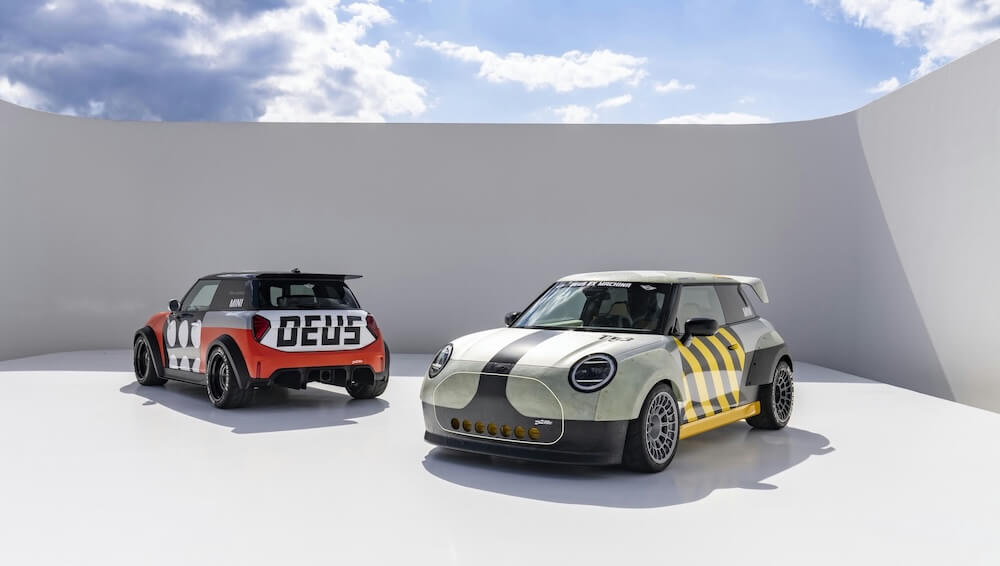 MINI opted for surfing-inspired abstraction.