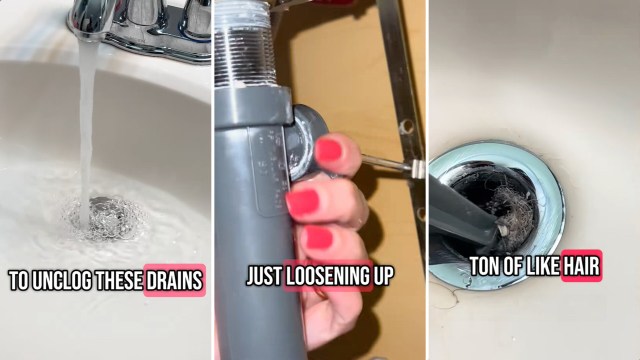 One TikToker shared a chemical-free method to unclog a drain.