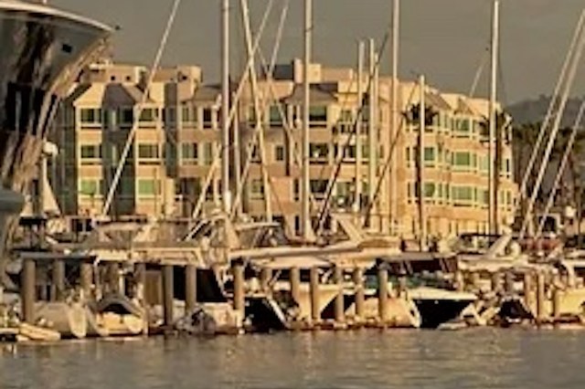 When the enormous yacht, The Aquila, moored at Marina del Rey, L.A. residents weren't shy to air their frustration.