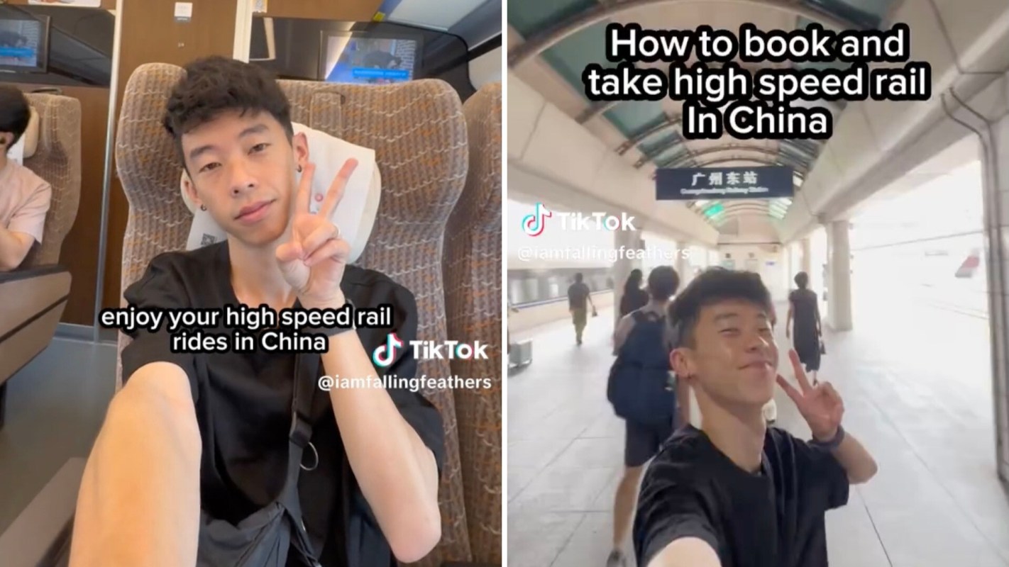 One TikTok user shared a step-by-step video that details how to book passage on one of China's high-speed rails.