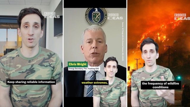 One TikToker called out Chris Wright, the US Energy Secretary and former fracking company's CEO, for spreading false information about climate change.