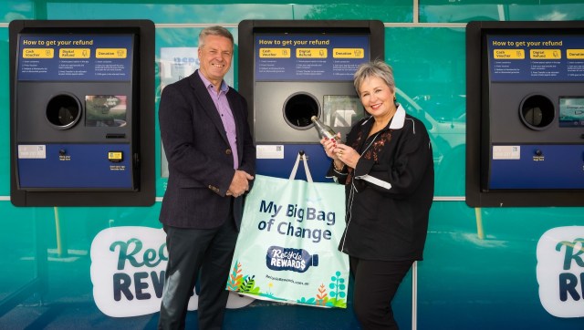 A scheme involving reverse vending machines is helping residents of Tasmania recycle and earn rewards.