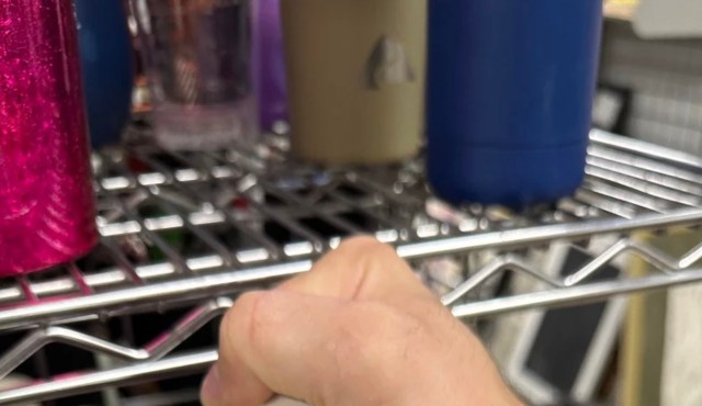 One thrifter shared their frustrating experience finding an overpriced Stanley water bottle at a thrift shop.