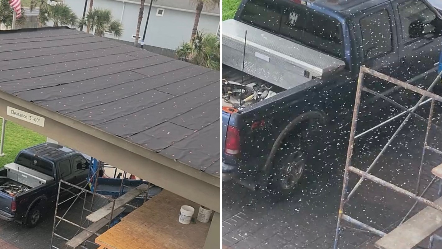 One Redditor shared a video in which they discuss how they had a bad view with Styrofoam snow at a hotel.