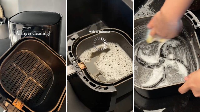 Home cleaning expert Uruj set their aim on cleaning their air fryer. They shared the process with their TikTok followers.