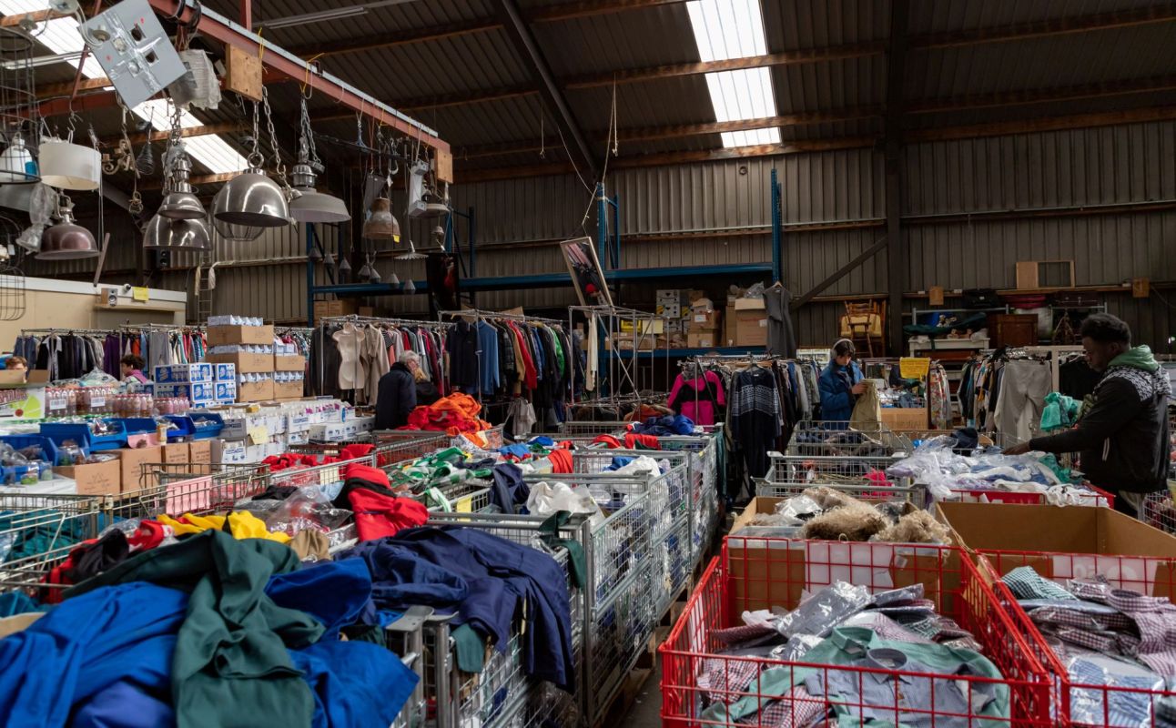 A Redditor shared their thrift store haul, which included a $10 Louis Vuitton watch found in a secondhand bin.