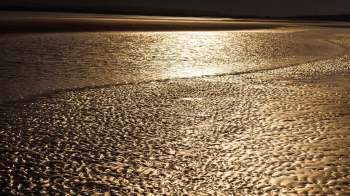 A wastewater facility's breakdown has scattered countless small plastic biobeads across Camber Sands, one of England's most popular beaches.