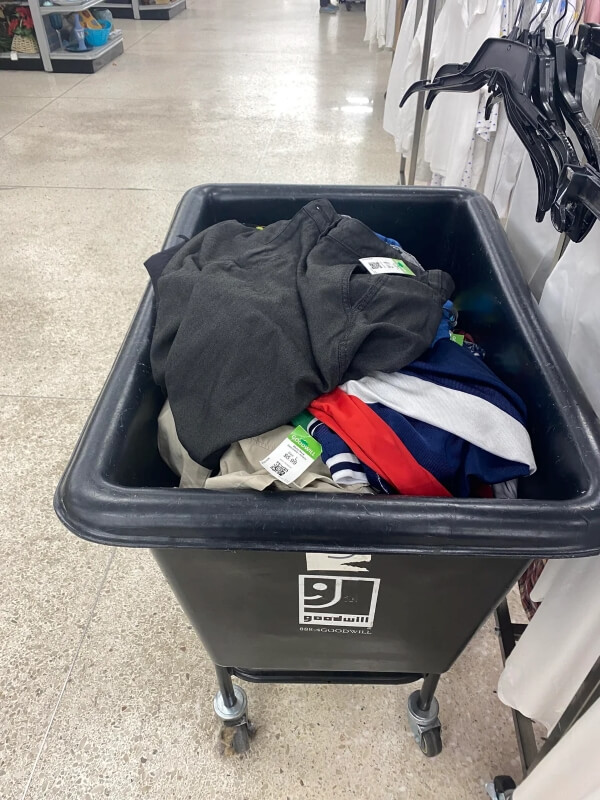Shoppers were furious after discovering that their local Goodwill store might have been implementing a bait-and-switch scheme.