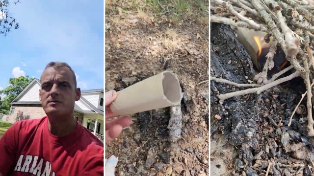 One YouTube user found an eco-friendly way to start a fire using just dryer lint and an empty toilet paper roll.